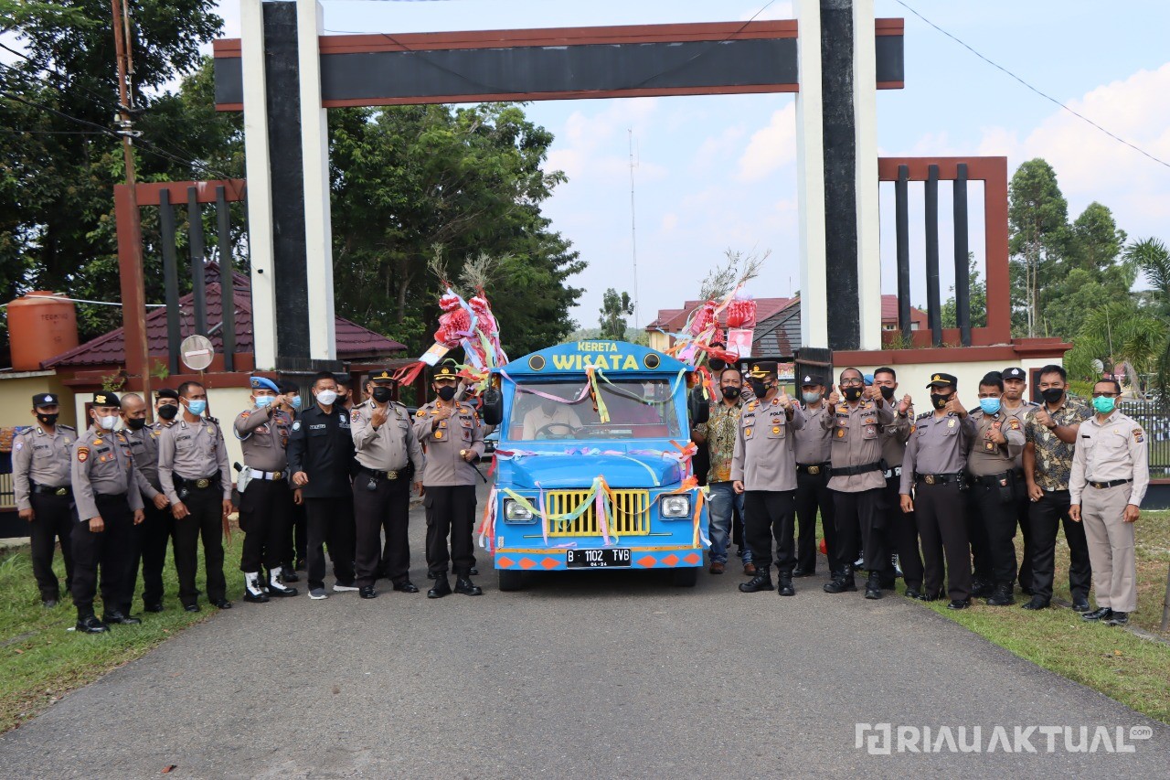 Kapolres Pimpin Purna Bakti 6 Personil Polres Kuansing