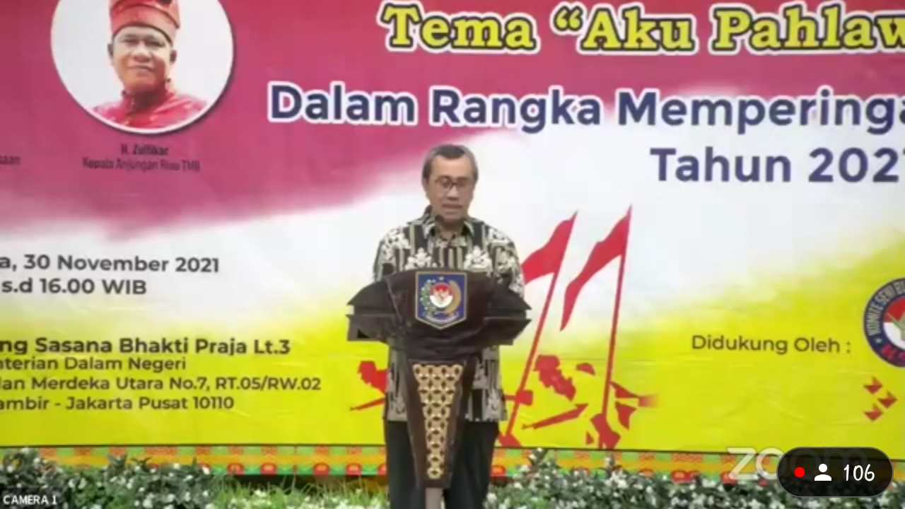 Hadiri Festival Pantun Nasional, Gubri Sampaikan Pesan dengan Pantun 