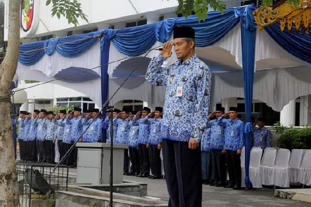 Wawako Pekanbaru Pimpin Upacara Hari Lahirnya Pancasila