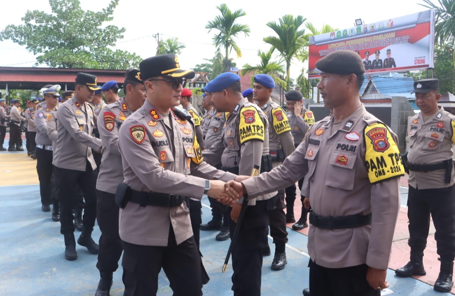 Polres Inhil Apel Pergeseran Pemulangan Personel BKO Polda Riau