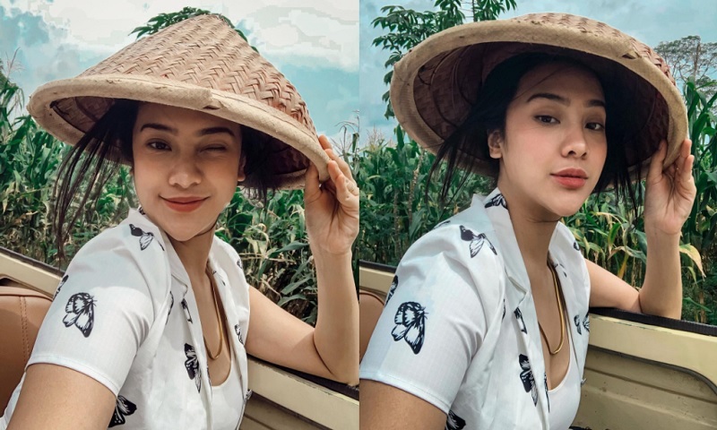 Centilnya Anya Geraldine Jadi Petani Pakai Tanktop Bikin Susah Kedip