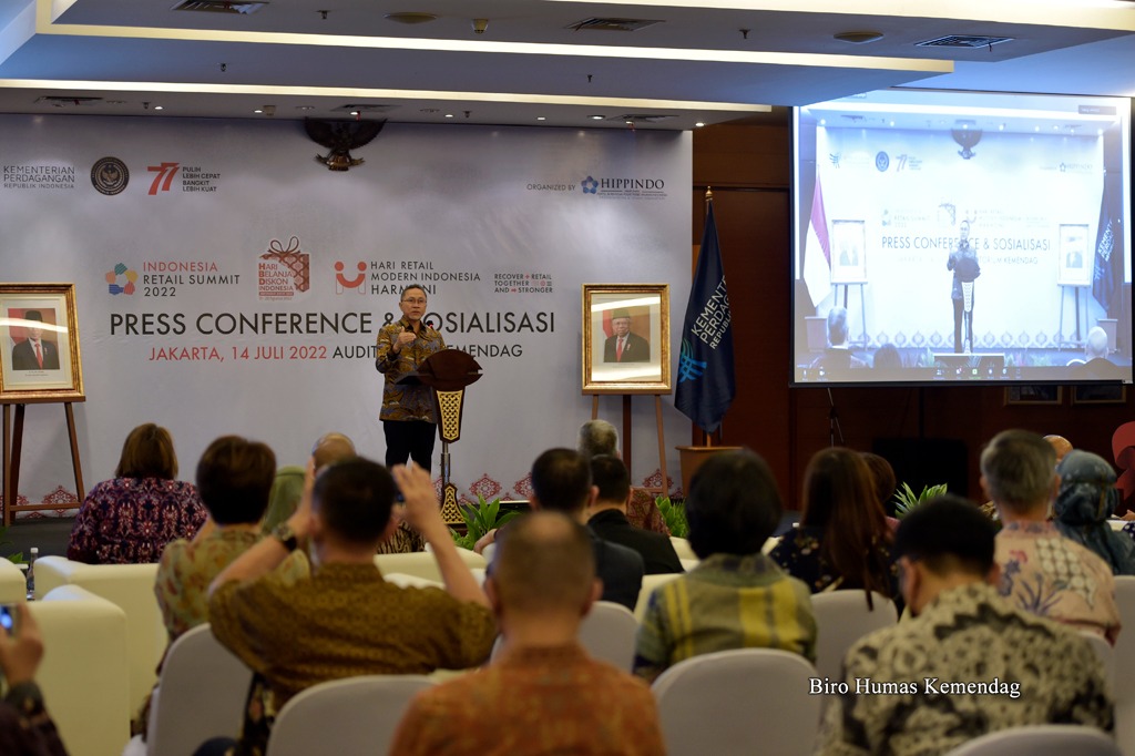 Indonesia Retail Summit 2022,  Mendag Zulhas: Ritel Tumbuh, Ekonomi Pulih