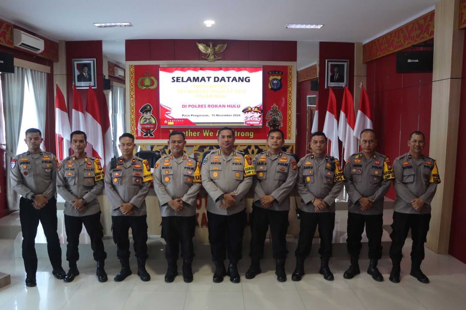 Polda Riau Tinjau Kesiapan Pengamanan Pilkada di Rokan Hulu