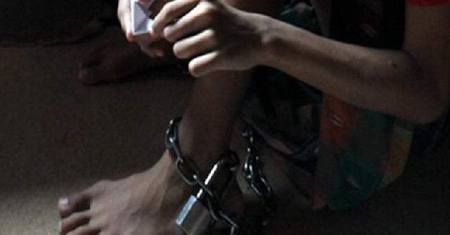 Dipasung Dengan Rantai, Pria Sakit Jiwa di Desa Pungkat Nyaris Terbakar