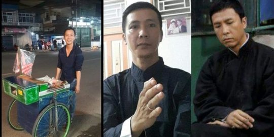 Wah! Pedagang Es di Singkawang Miliki Wajah Mirip Aktor Donnie Yen