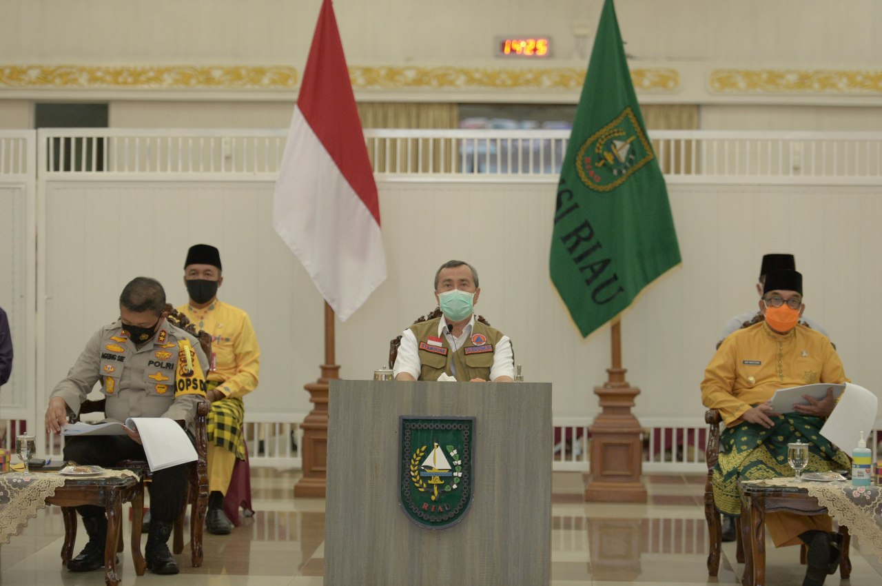 Pemprov Riau Susun Perda Pelanggar Protokol Kesehatan 