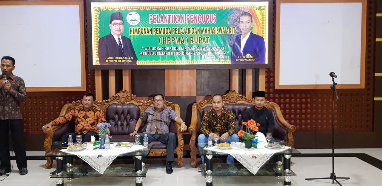 Lantik Pengurus HPPMA Rupat, Ini Pesan Ketua DPRD Bengkalis