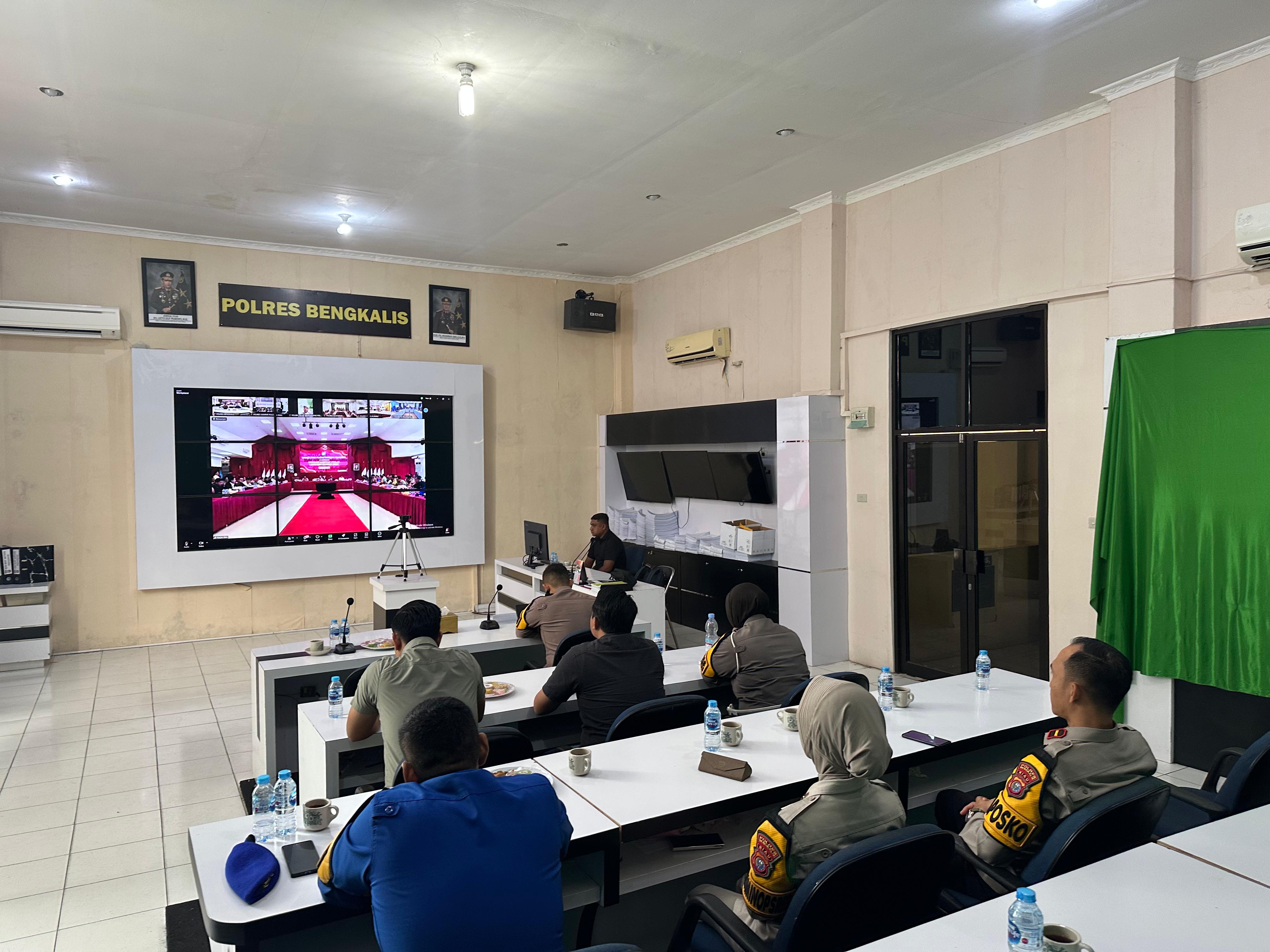 Rapat Koordinasi Pengamanan Rapat Pleno Tingkat Provinsi dalam Operasi Mantap Praja Lancang Kuning