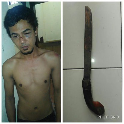 Kejam, Arman Maulana Sekap Anak dan Ancam Istri Pakai Golok