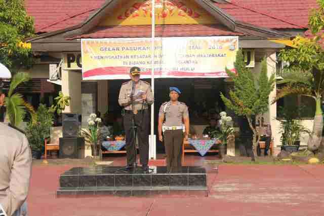 Kapolres baru Inhu Pimpin Apel Gelar Pasukan Operasi Patuh Siak 2016