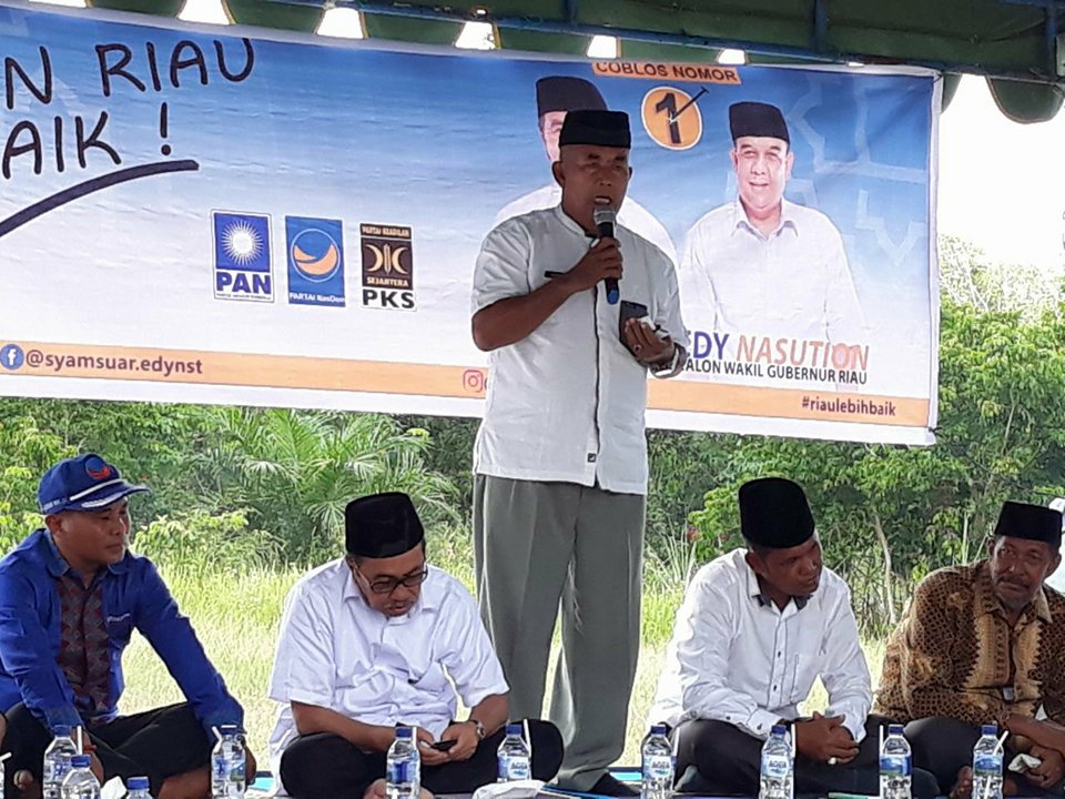 Dukung Syamsuar, Tokoh Masyarakat Tanah Putih Bagan Pertaruhkan Harga Diri