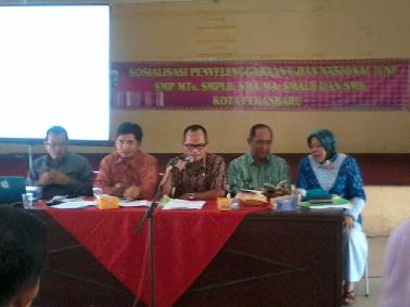 Disdik Pekanbaru Lakukan Sosialisasi Penyelenggarakan UN