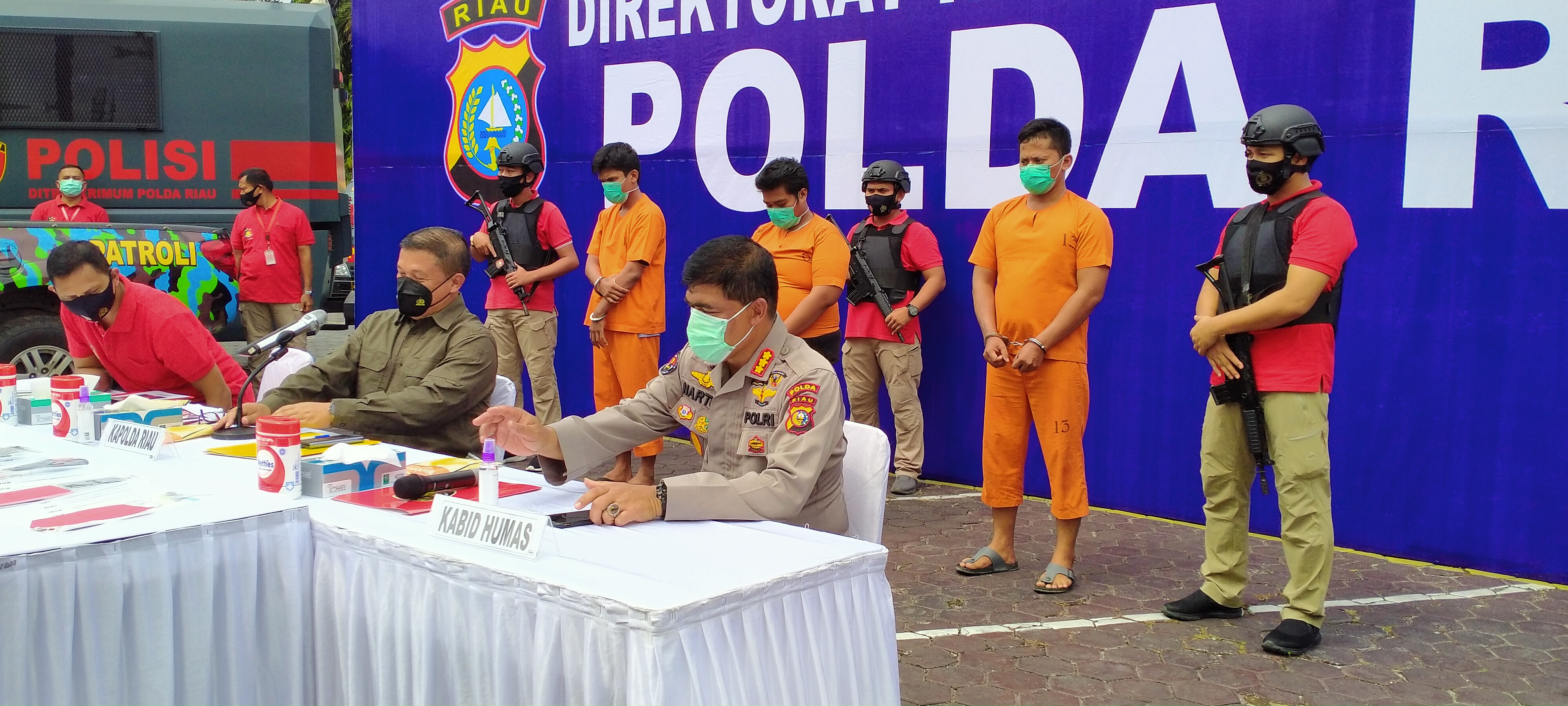 Polisi Ringkus Tiga Pelaku Pembakar Mobil Ketua IPK Rohul