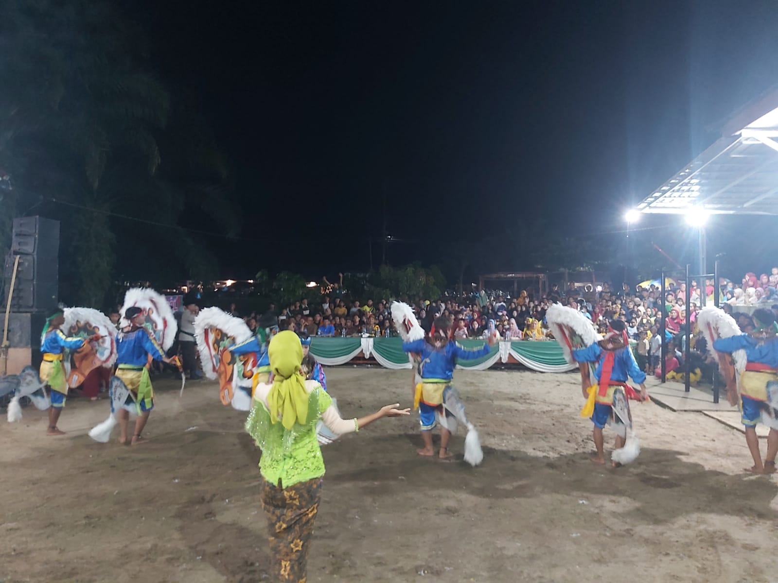 Deklarasi Pemilu Damai, Polsek Kuala Cenaku Gelar Seni Budaya Kuda Kepang