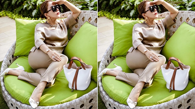 Syahrini Bersantai Manja Pamer Pakai Heels Rp11 Juta!