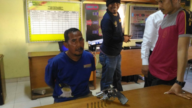 Ancam Mau Bunuh Korban Dengan Senjata Airsoft Gun, Pria Sei Jering Kuansing diringkus Polisi