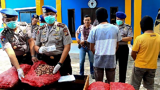 15,2 Ton Bawang Ilegal Diamankan Dirpolair Polda Riau