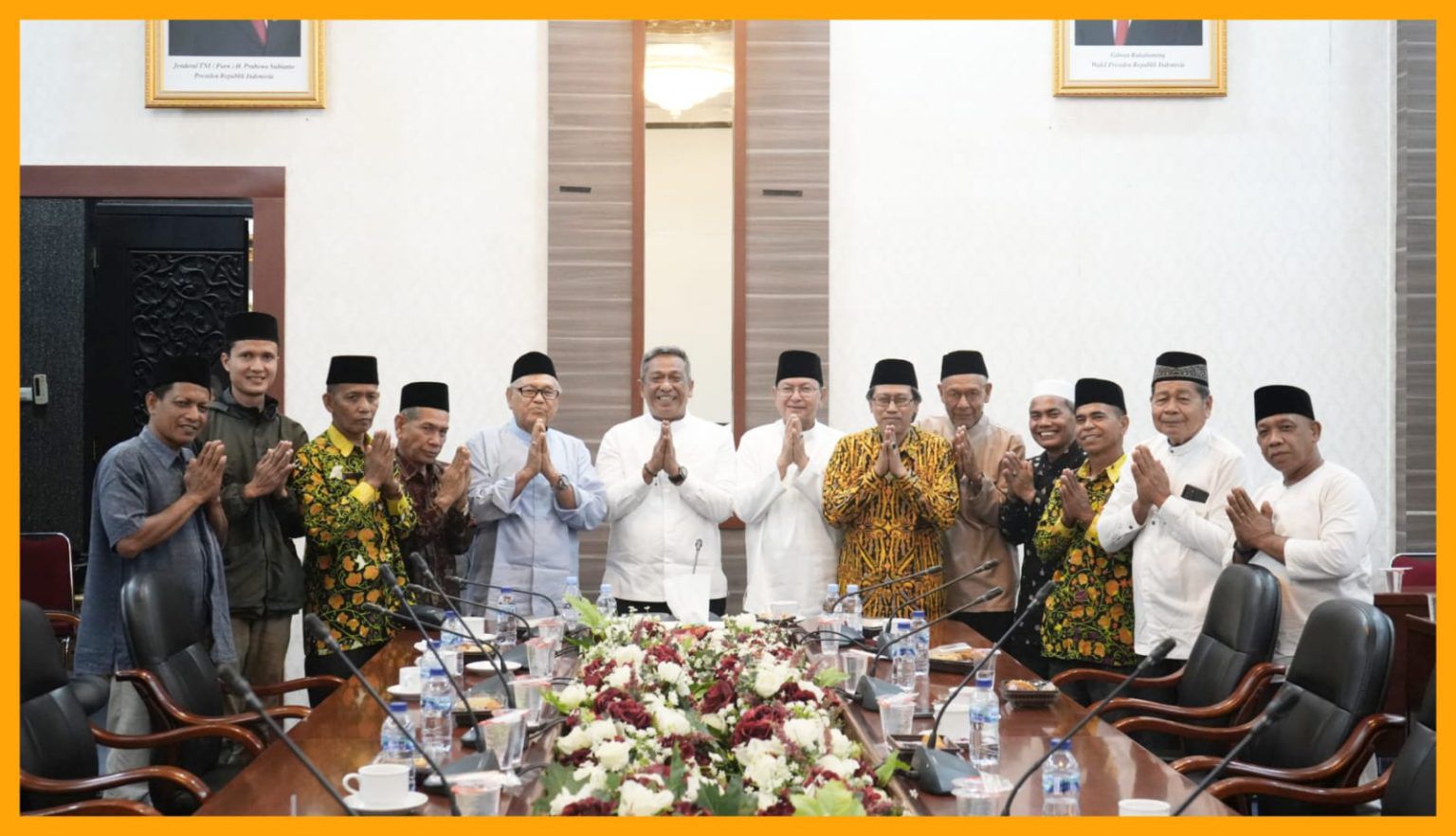 Jelang Penabalan Raja Luhak Rambah, Tokoh Adat dan Keluarga Bangsawan Silaturahmi ke Bupati Rohul