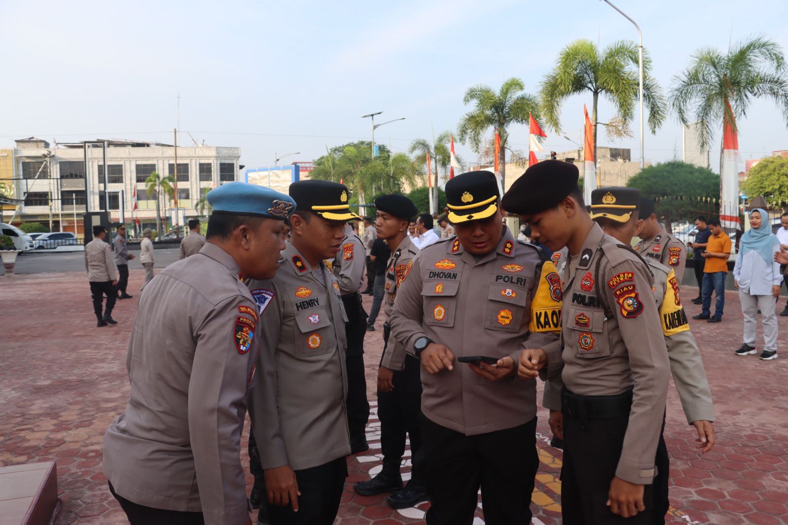 Tegas! Kapolres Dumai Razia HP Anggota untuk Cek Aplikasi Judi Online