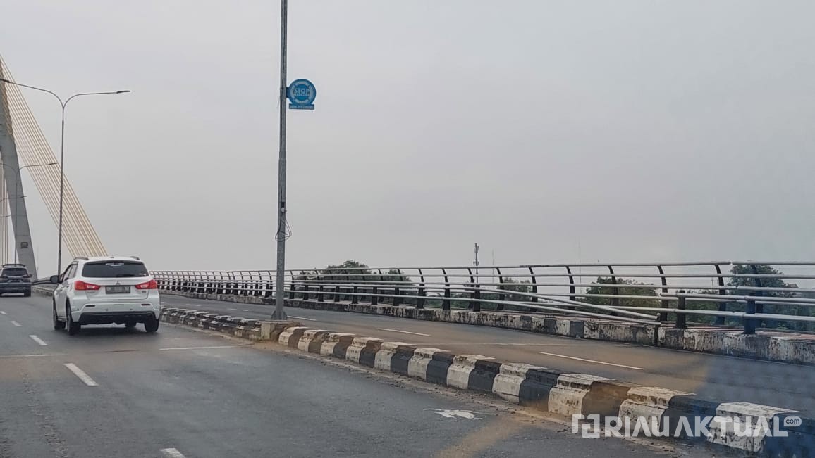 Besi Pagar Pembatas Jembatan Siak IV Dicuri