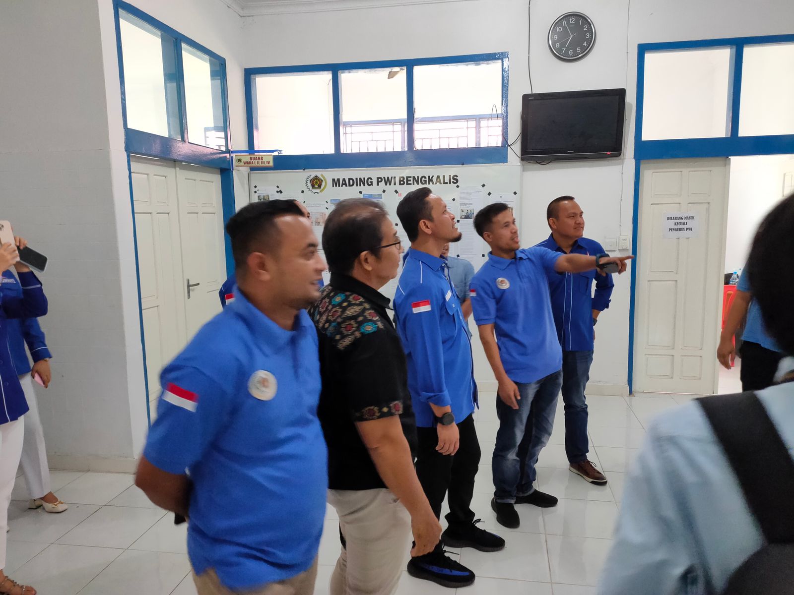 Sambangi Kantor PWI Bengkalis, Agung Nugroho: Besar Partai Harus Ada Publikasi