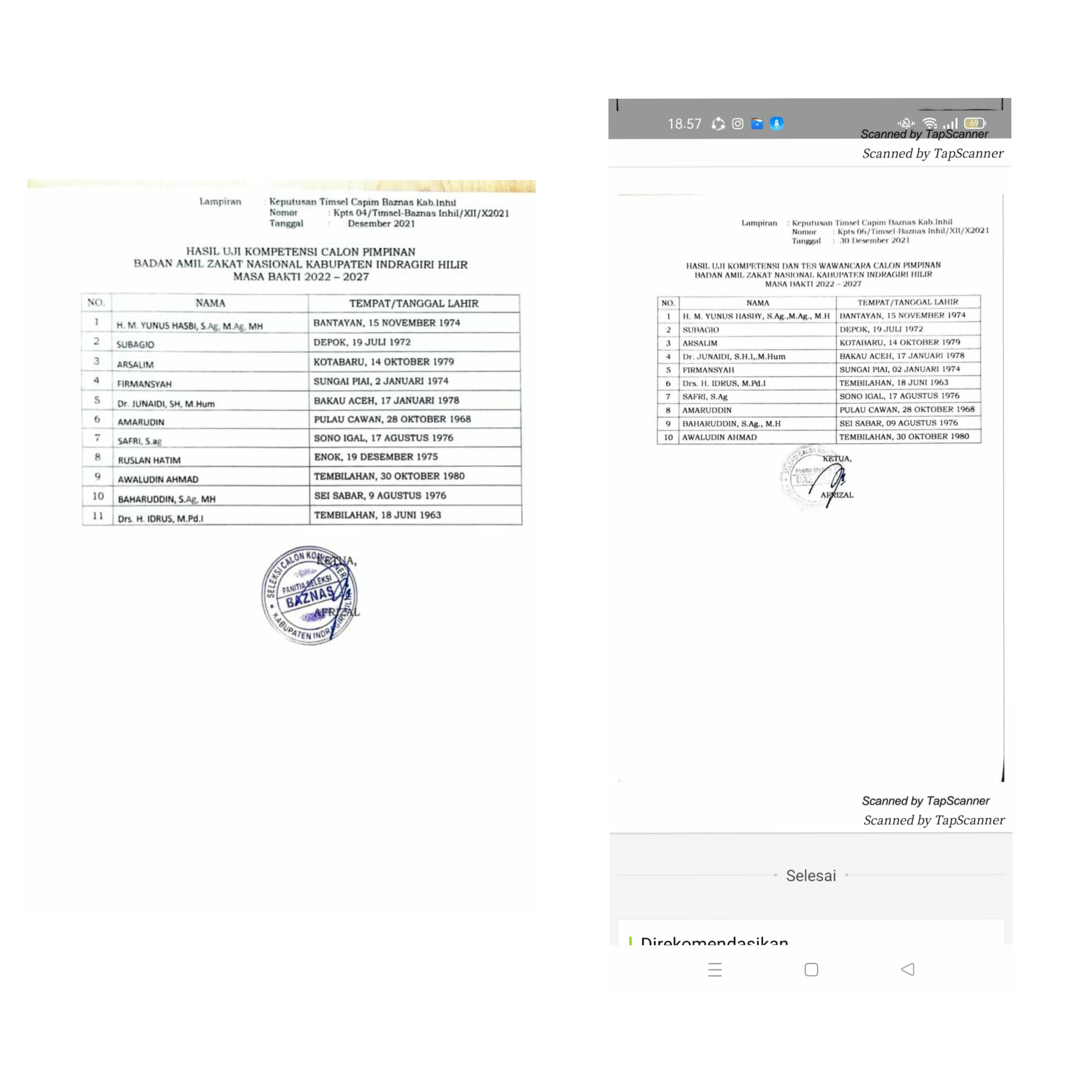 Seleksi Calon Pimpinan Baznas Kabupaten Inhil Periode 2022-2027 Diduga Dikondisikan, Ini Penjelasan Panpel