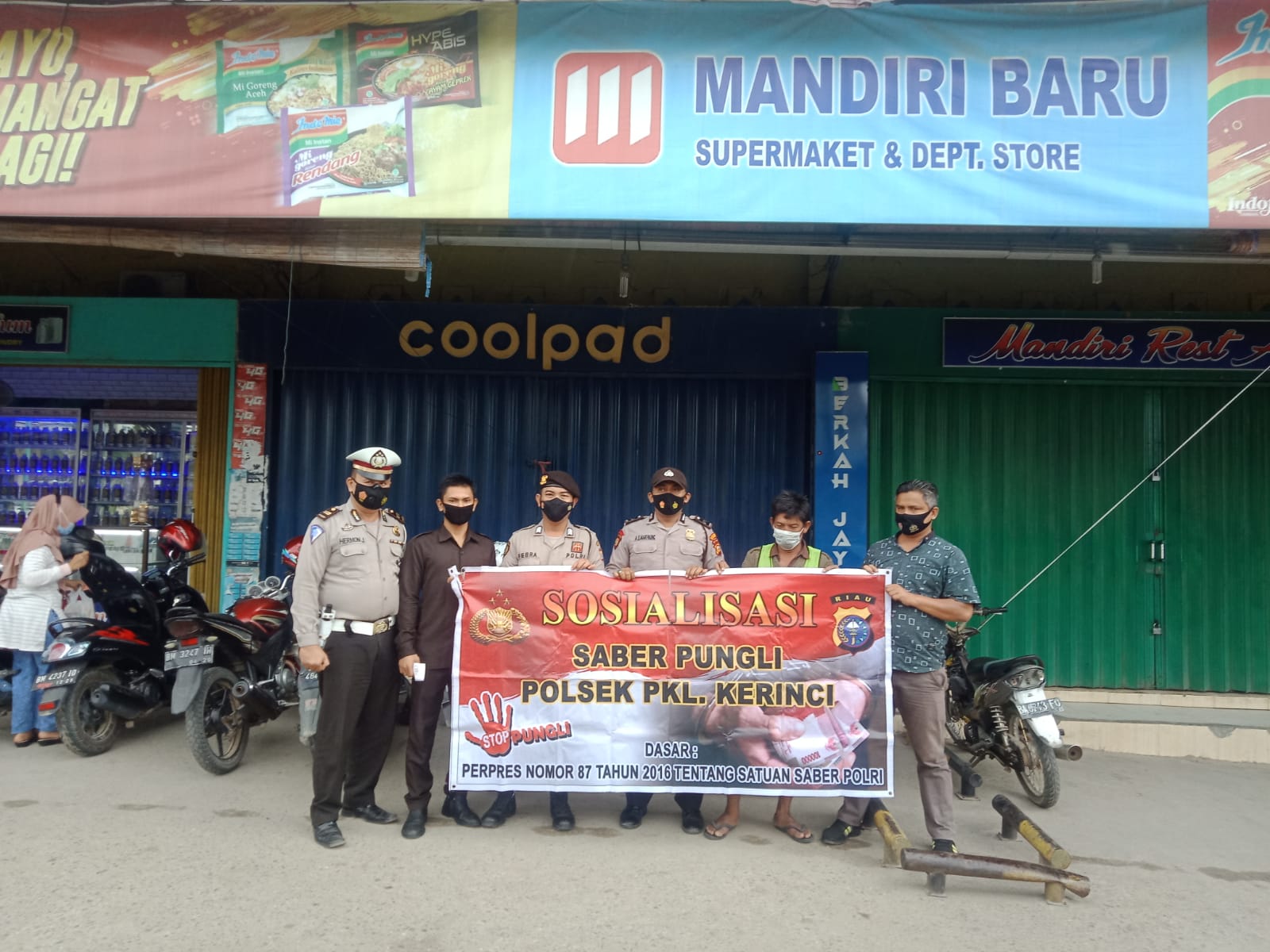 Antisipasi Pelaku Pungli di Wilayah Hukum, Polsek Pangkalan Kerinci Gelar Sosialisasi