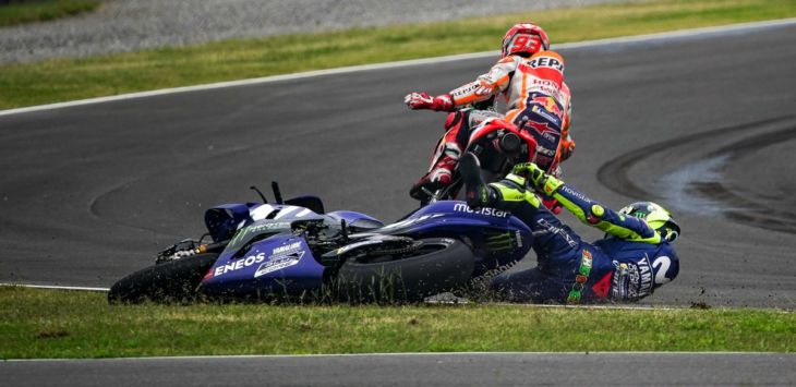 Kasihan ! Hendak Minta Maaf, Marc Marquez Diusir Tim Valentino Rossi