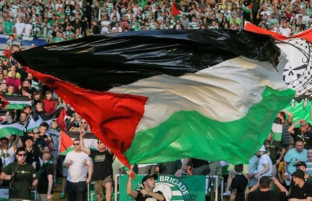 Suporter Celtic Kibarkan Bendera Palestina Saat Lawan Klub Israel