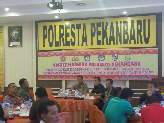 Wakapolda Riau Mantapkan Rencana Pengamanan Pilkada Antar Instansi