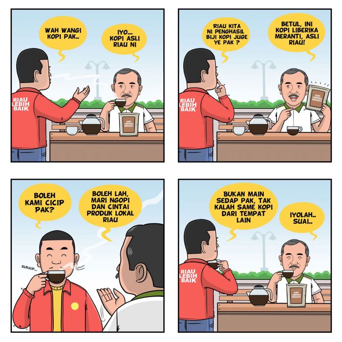 Begini Cara Gubri Syamsuar Promosikan Kopi Liberika Meranti