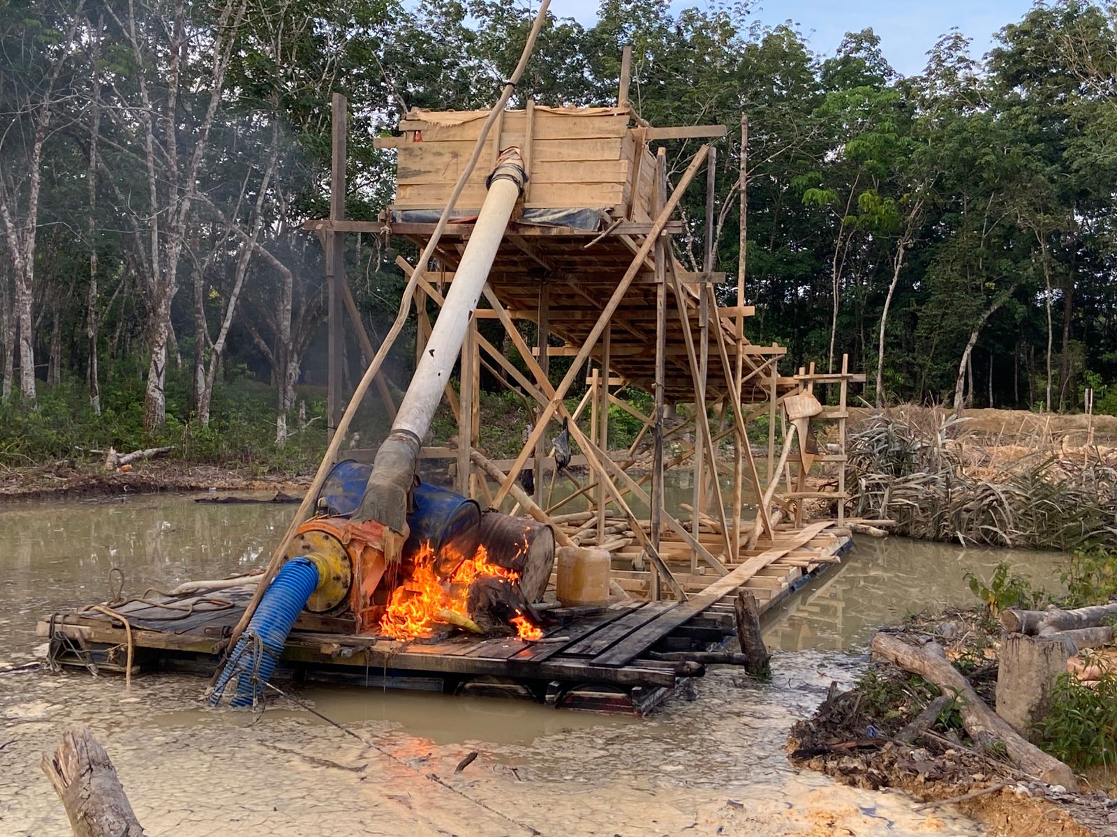 Polisi di Kuansing Gaspol Lawan PETI, Tak Ada Ruang bagi Penambang Ilegal