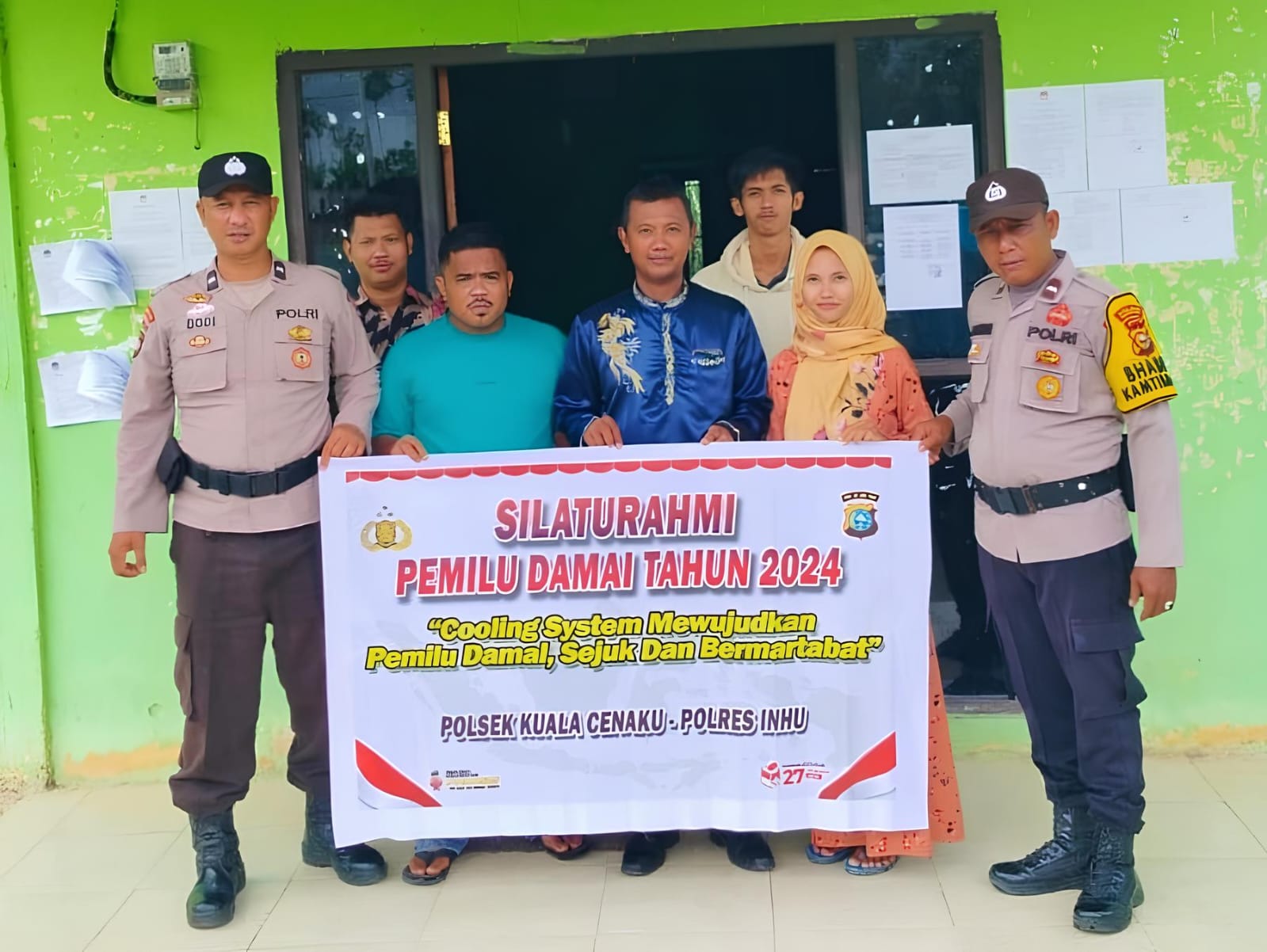 Antisipasi Gejolak Pilkada, Polsek Kuala Cenaku Bersinergi Dengan Kades