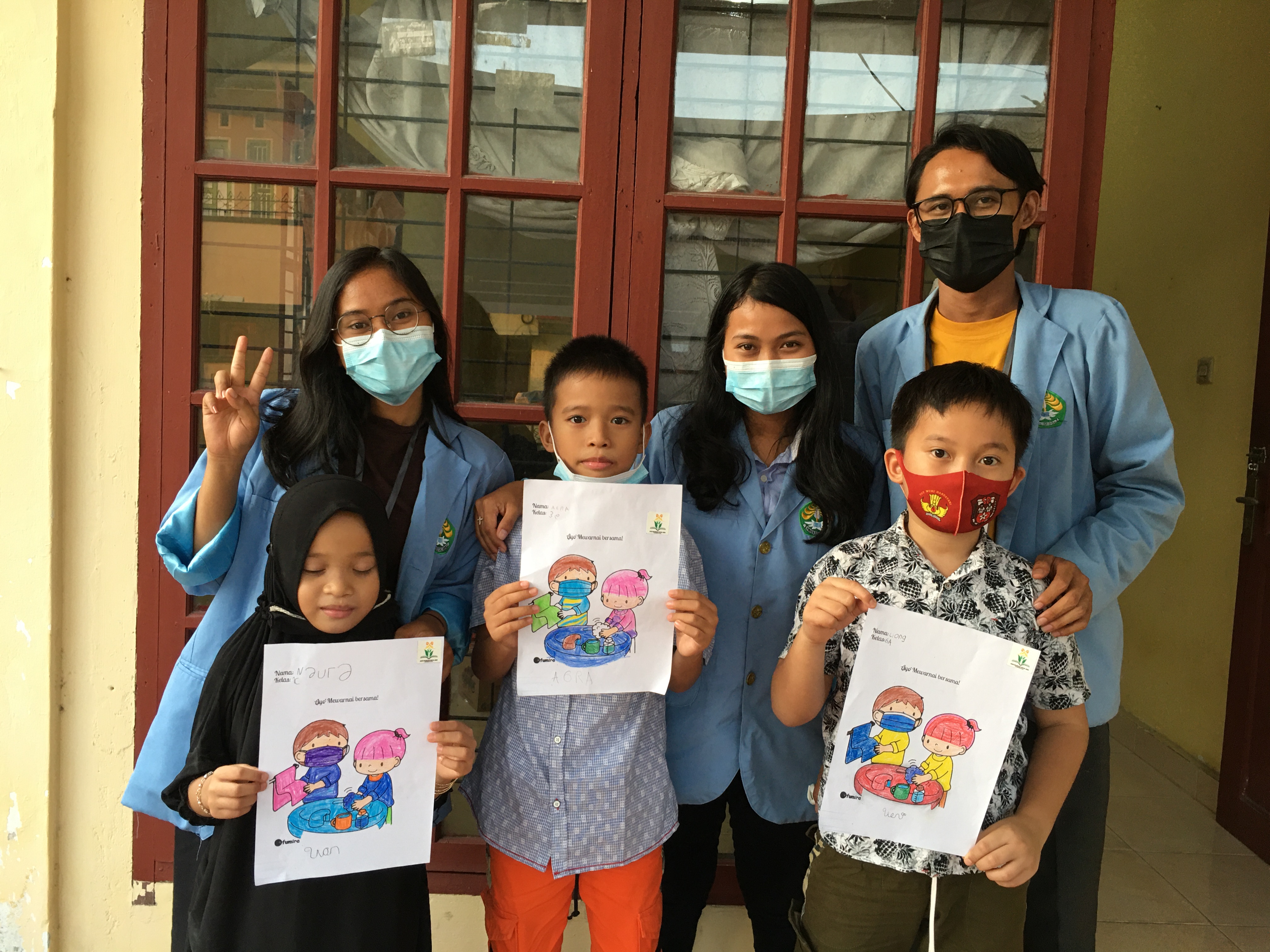 Sekolah Masih Daring, Tim pengabdian Kukerta UNRI Kembalikan Semangat Belajar Siswa Dengan  Kegiatan “Bersik”, Belajar Asik.