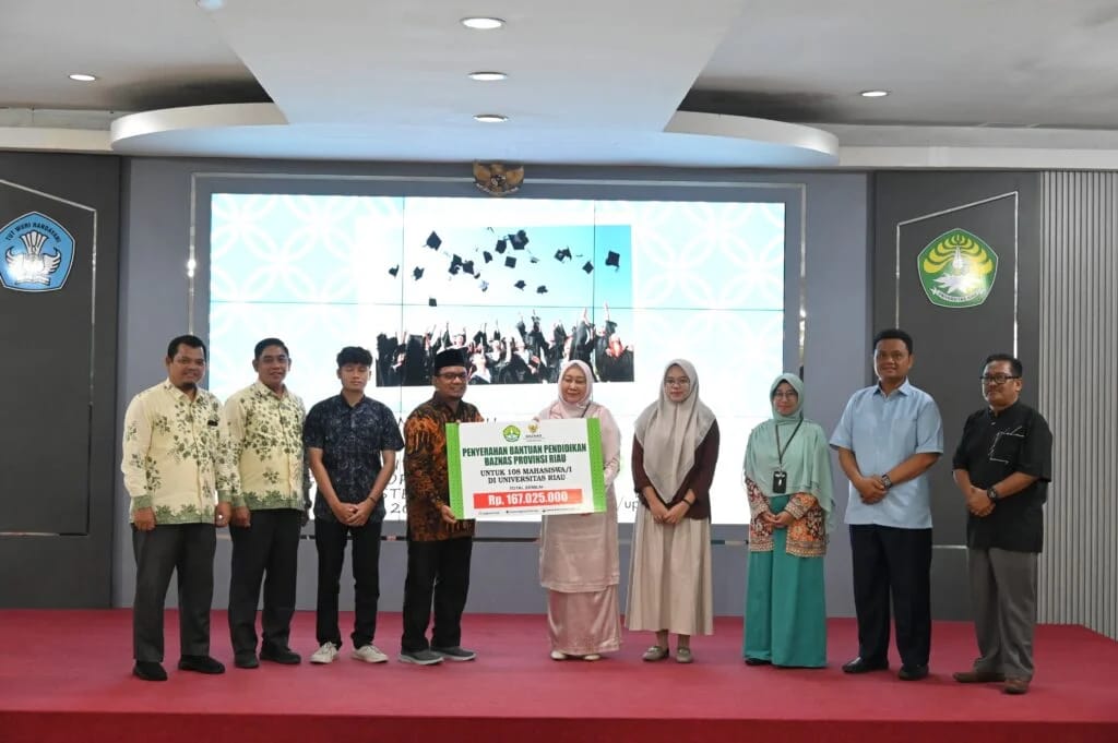 Zakat Senilai 167 Juta Disalurkan ke 108 Mahasiswa Unri Guna Pembayaran UKT