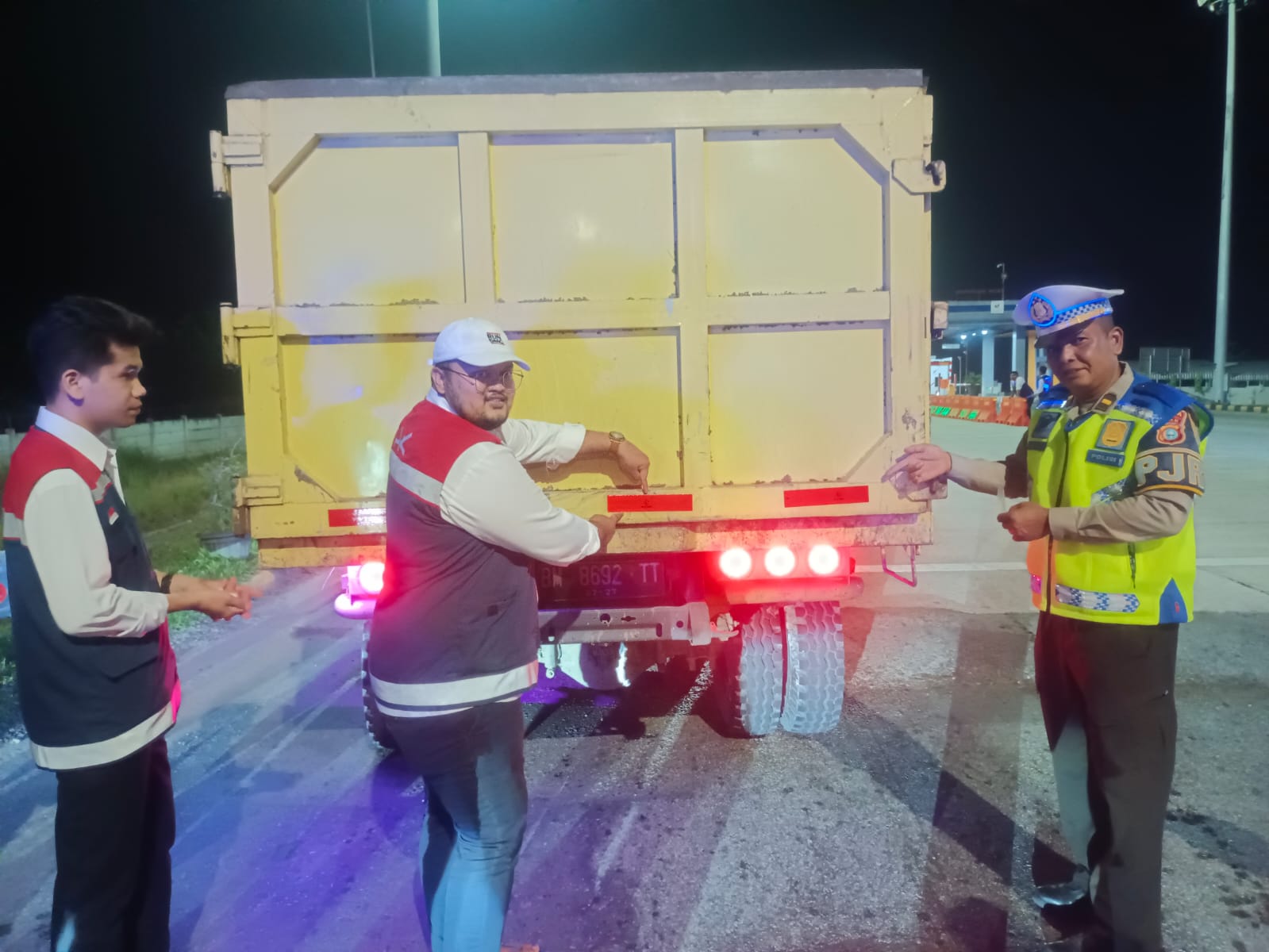 Cegah Kecelakaan di Tol, Ditlantas Polda Riau Pasang Micro Sleep