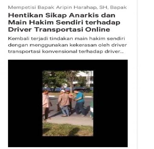 Penganiayan yang Dialami Driver Transportasi Online di Pekanbaru Berbuah Petisi Dari Warga