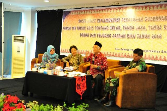 Tokoh Pejuang Riau Akan Diberi Tanda Kehormatan