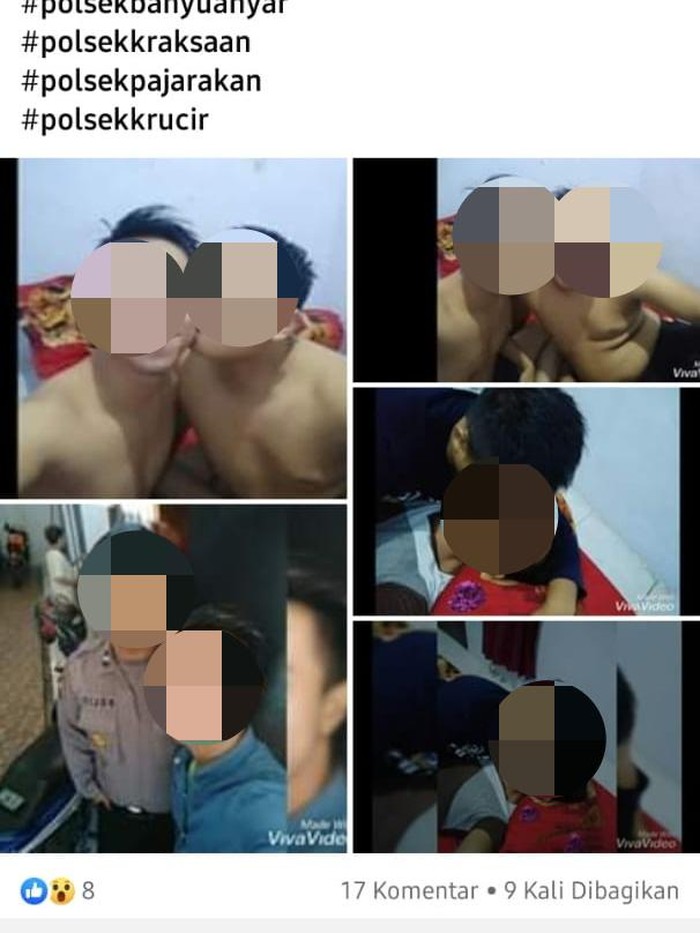 Viral Foto Polisi Bermesraan dengan Seorang Pria di Probolinggo