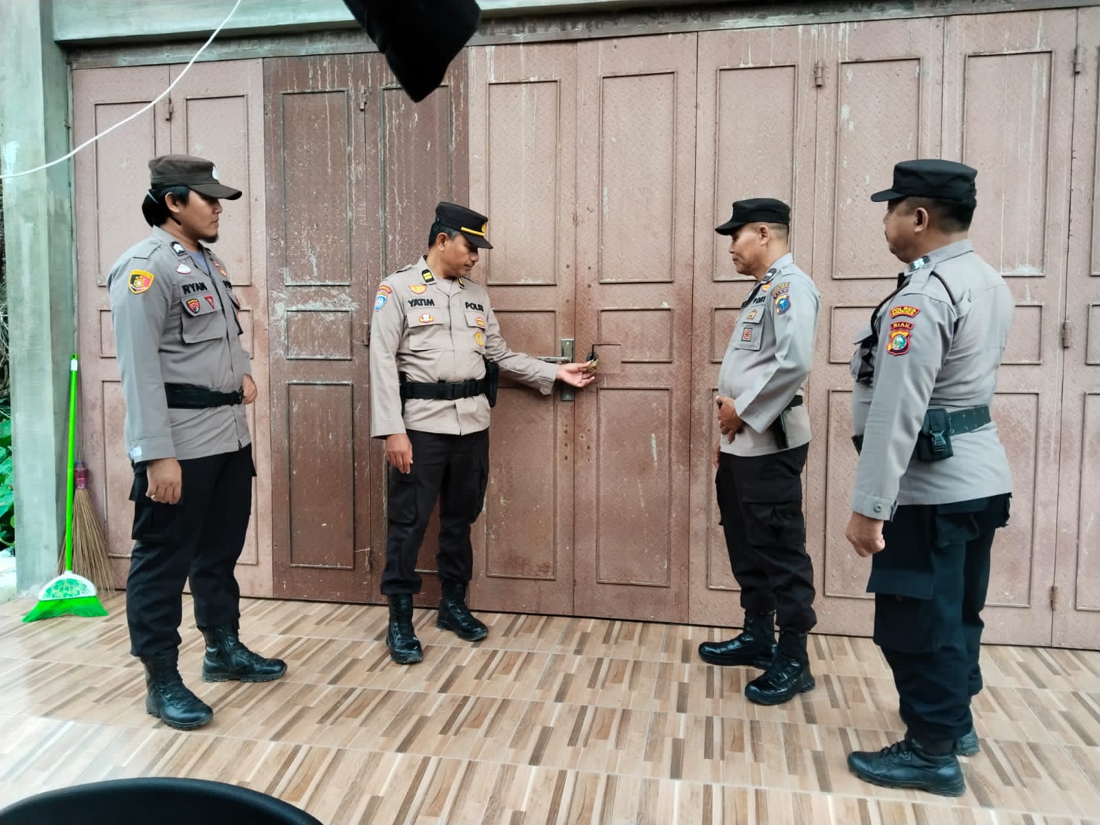 Pemilu Semakin Dekat, Polres Rohil Perketat Pengamanan Gudang Logistik