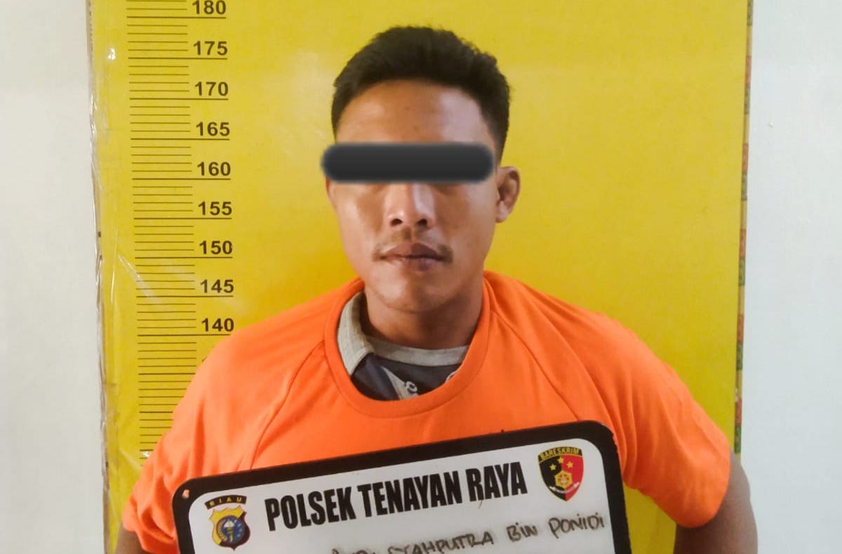 Pria di Tenayan Raya Pekanbaru Diringkus Polisi Usai Mencuri di Rumah Tetangga