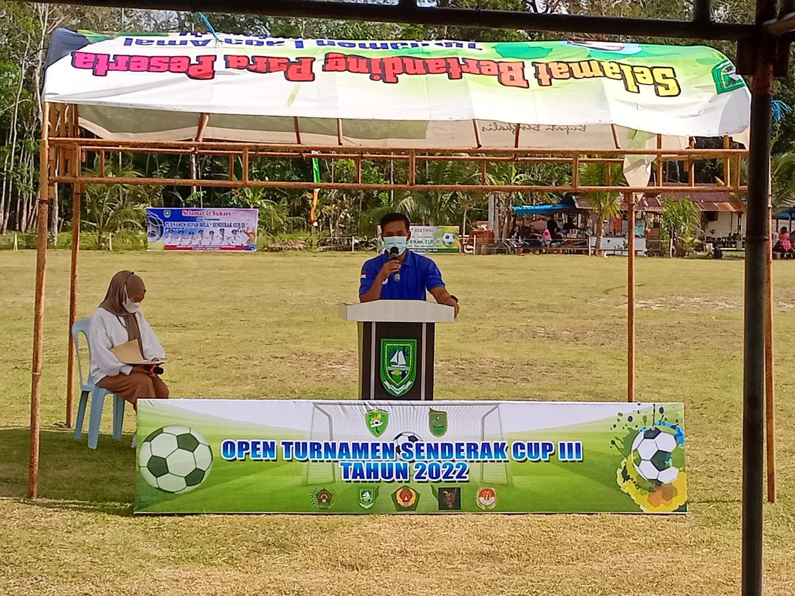 Ketua PWI Bengkalis Hadiri Pembukaan Turnamen Senderak Cup III