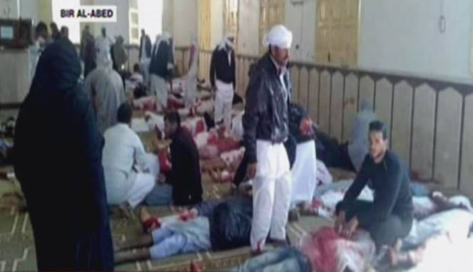 Korban Teror di Masjid Mesir Terus Bertambah, Saat ini 235 Orang Tewas