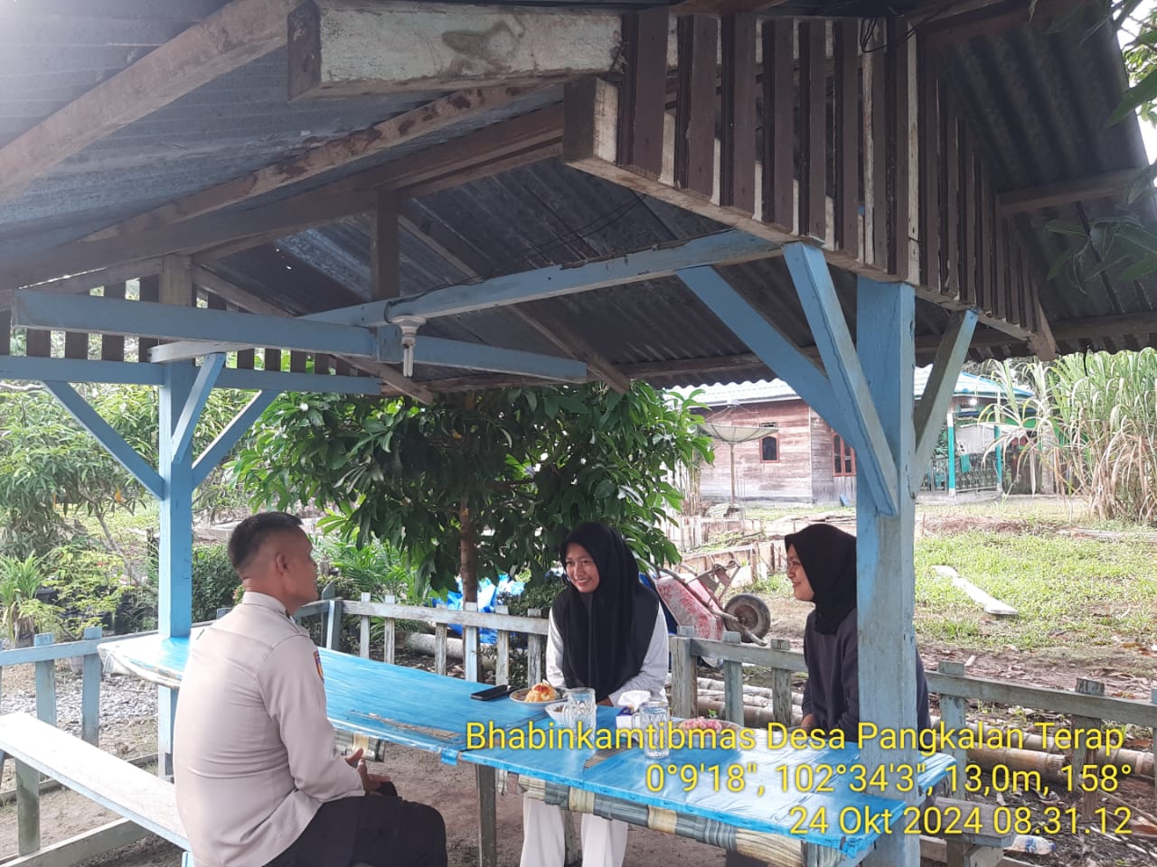 Aiptu Armilas Pantau Situasi di Pangkalan Terap Jelang Pilkada