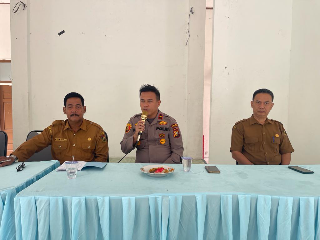 Cooling System Polsek Perhentian Raja Melibatkan Camat untuk Sukseskan Pemilu 2024