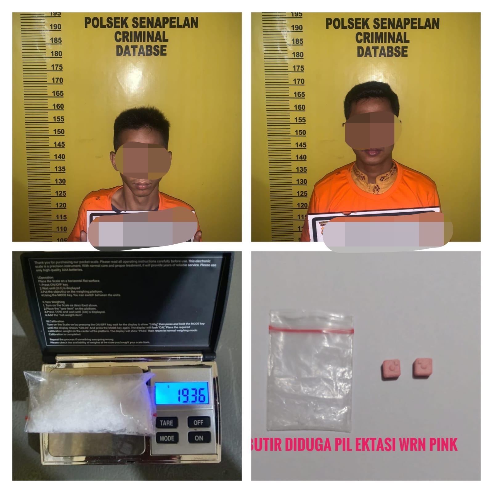 Nyambi Jual Sabu dan Ekstasi, Polsek Senapelan Tangkap 2 Pegawai Karaoke