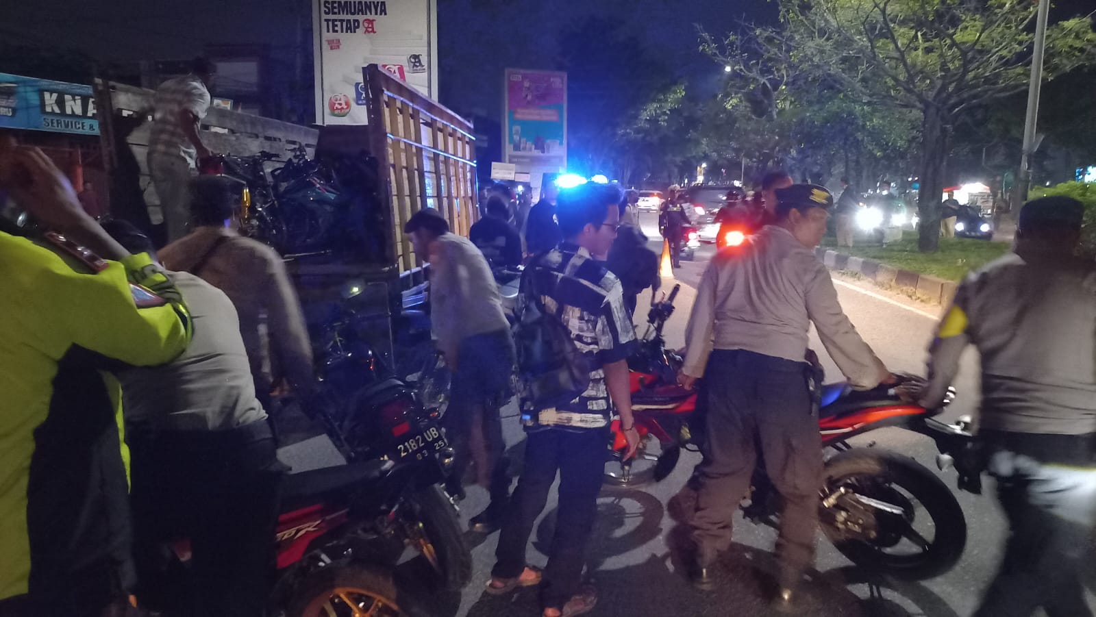 Antisipasi Balap Liar, Polresta Pekanbaru Amankan Puluhan Sepeda Motor