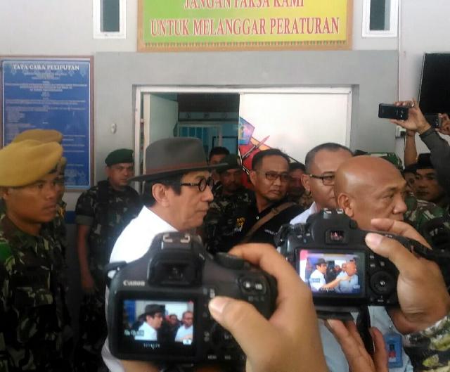 Menkumham Yasonna Laoly Datangi Rutan Pekanbaru