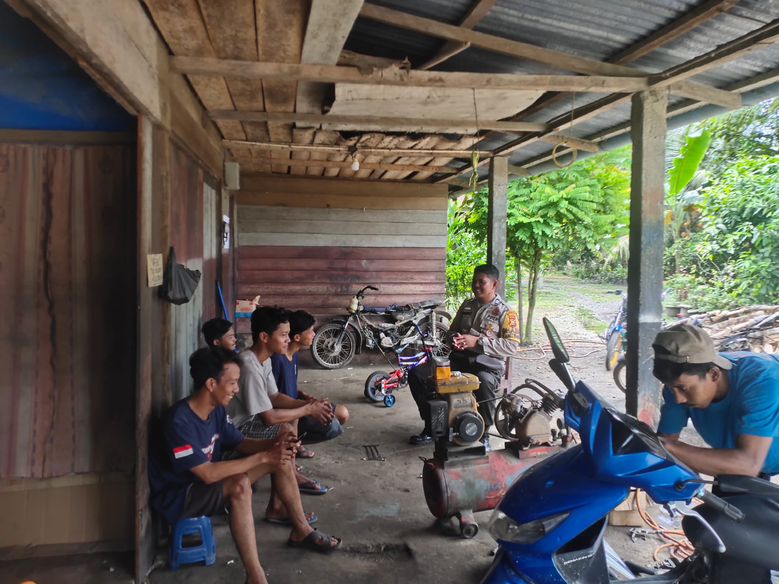 Polsek Keritang Ciptakan Pemilu Damai 2024 Sasar Masyarakat Pelosok