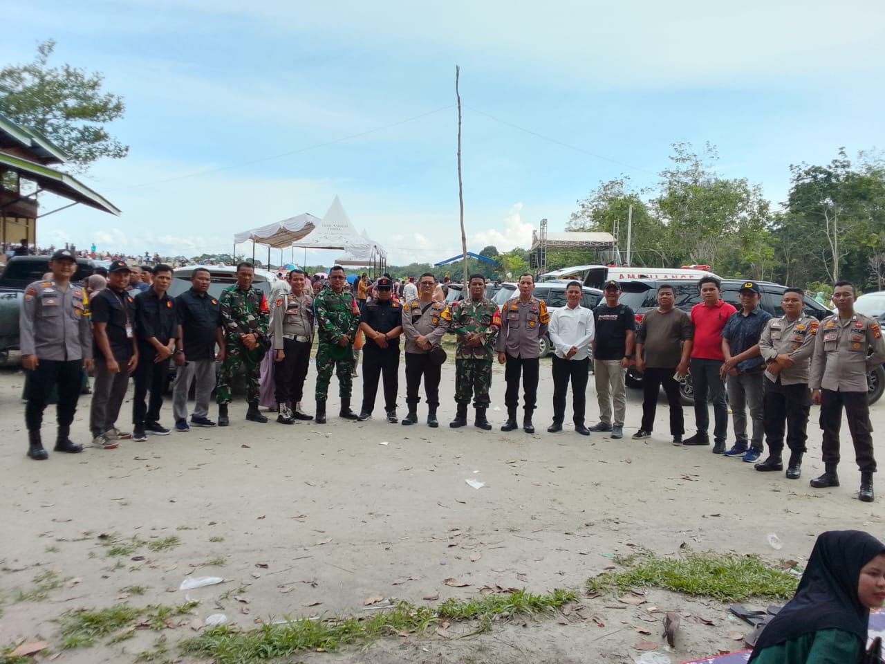 Polsek Teluk Meranti Amankan Kampanye Calon Gubernur Riau